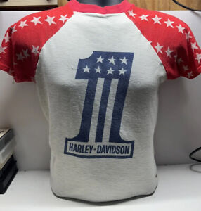 RARE Vintage #1 Robison Harley Davidson AMF XR750 KRTT Race T Shirt XR1000 XLR