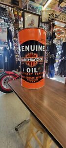 Vintage Harley-Davidson Motorcycles Oil Trash Can