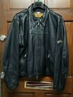 Harley-Davidson Black Leather Jacket RN 103819 CA 03402 Men's Size XL