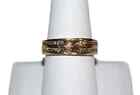 10K Yellow Gold Harley Davidson Diamond Band - Size 9.75