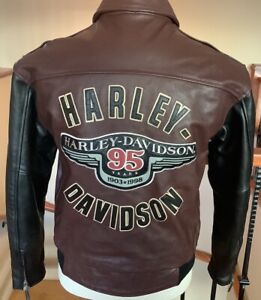 HARLEY DAVIDSON Men’s Size MEDIUM 95 Year Anniversary Leather Jacket