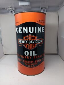 Vintage Harley Davidson Metal Trashcan 1980S P&k 19 Inches Tall