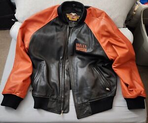 Harley Davidson Genuine Leather Jacket RN 103819, CA 03402 Men's Size XL X-Large