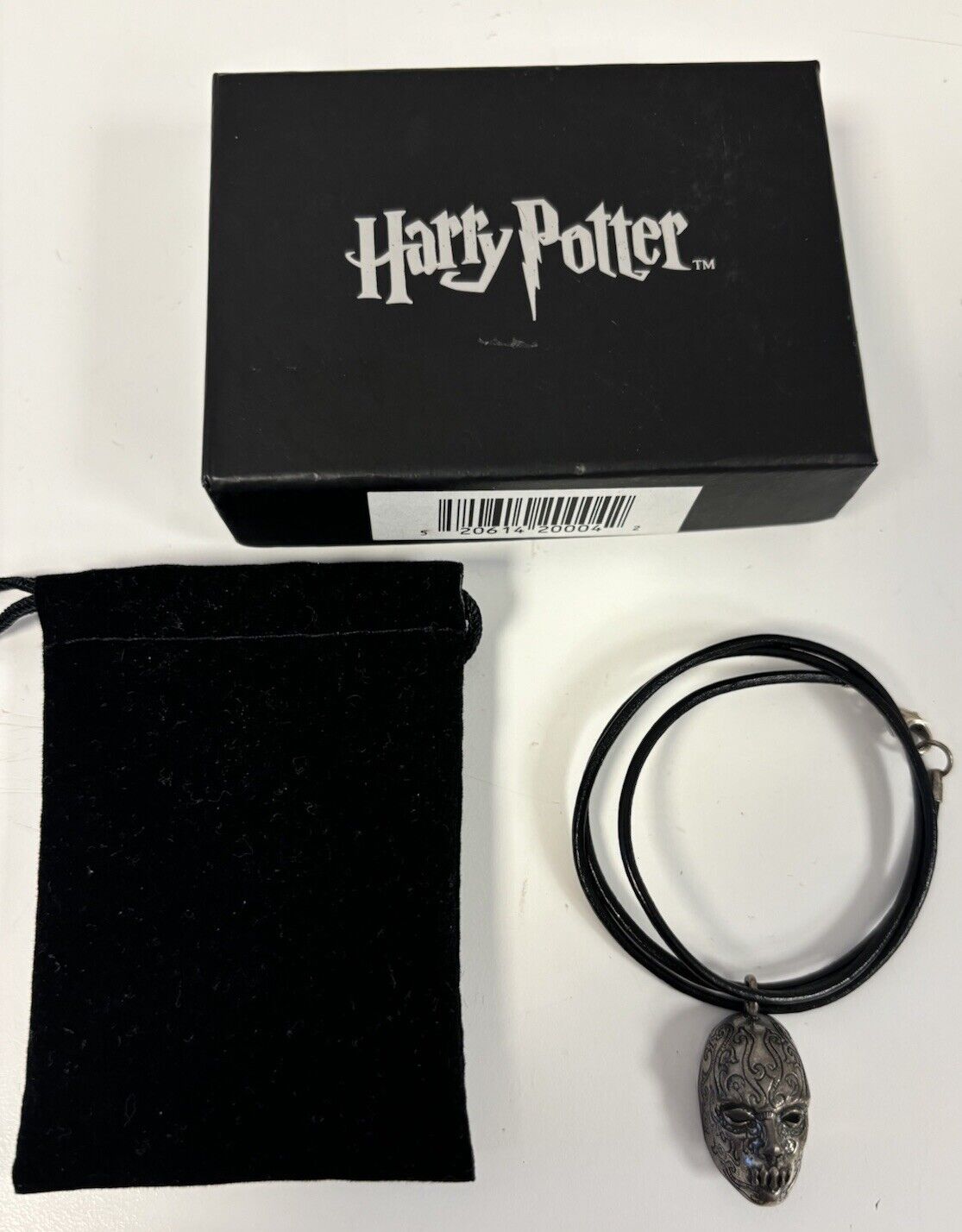 RARE HARRY POTTER NOBLE COLLECTION BELLATRIX DEATH EATER Mask PROMO necklace NIB