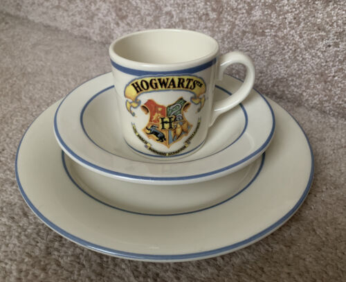 Harry Potter Hogwarts Crests Set Dinner Plate, Bowl, Mug Johnson Bros Wedgwood