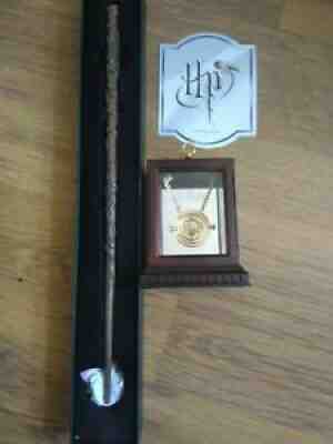 Harry Potter Replica Hermione Wand & Time Turner Noble Collection BRAND NEW