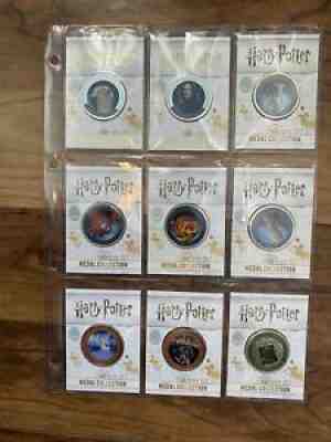 Harry Potter Official Coin/Medal Collection - Includes 21 Coins With Rare Silver