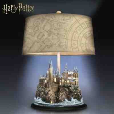 Harry Potter Hogwarts Castle Lamp w/ Marauders Map, Collectors Edition #3897