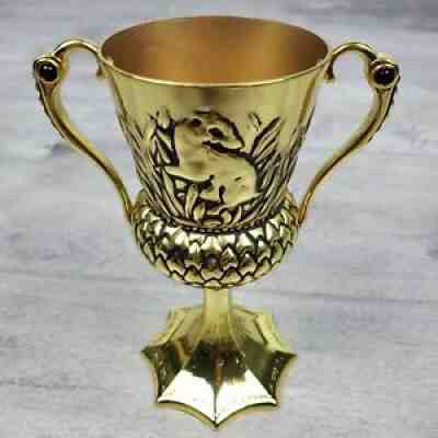 HARRY POTTER HELGA HUFFLEPUFF CUP horcrux metal OFFICIAL PROP REPLICA badger
