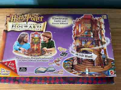 RARE Harry Potter Adventure Through Hogwarts 3D Electronic Board Game 100% Compl