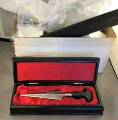 NOBLE COLLECTION Prop replica Bellatrix Lestrange knife in box in NEW condition