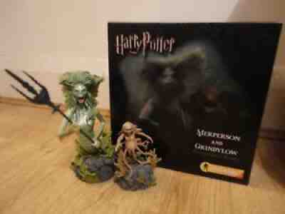 Merperson and Grindylow Mini Busts Gentle Giant Harry Potter Exclusive and Rare!