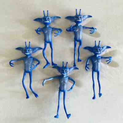 LOT (5) Wizarding World of Harry Potter Cornish Pixie BENDABLE TALKING Toys RARE