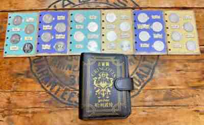 Harry Potter Gringotts Savings Book with 26 Vintage Coins Rare From UK