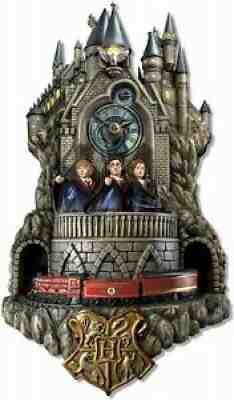 â??The Bradford Exchange HARRY POTTER HOGWARTS Fully-Sculpted Wall Clock