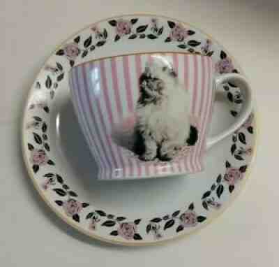 Umbridge Cat Tea Cup plate Harry Potter rare prop replica studio tour retired