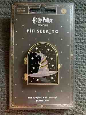 Harry Potter Fan Club Pin Seeking Sorting Hat Locket Enamel Pin Limited  Edition