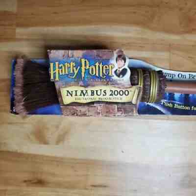 Vintage Harry Potter Nimbus 2000 Quidditch Vibrating Broomstick 2001Â 