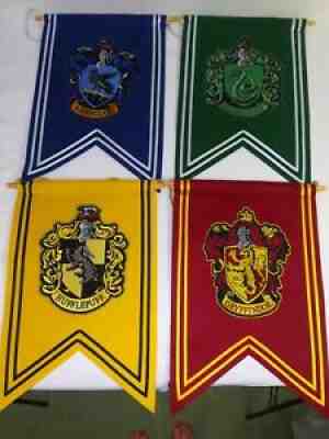 Harry Potter Hogwarts House Banners Slytherin Hufflepuff Ravenclaw Gryffindor