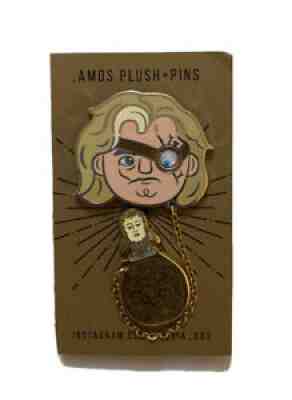 Harry Potter Amelia_B83 Amos Plush + Pin: Mad Eye Moody + Flask Retired Pin