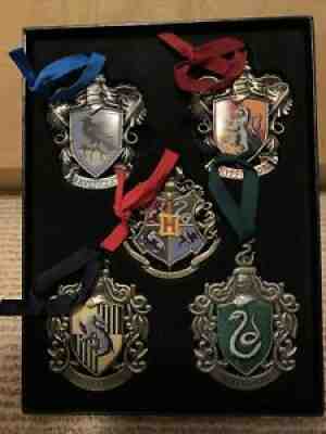 The Nobel Collection Harry Potter Christmas Tree Ornament Hogwarts Crest Houses