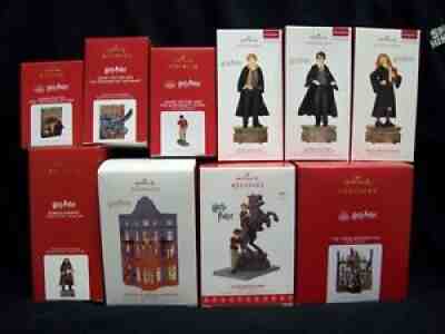 Hallmark Harry Potter set of 10 Christmas Ornaments.