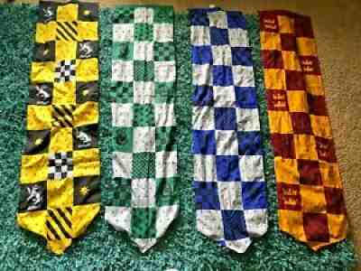 Lot of 4 HUGE Harry Potter Banner Pennant Flags MUST SEE