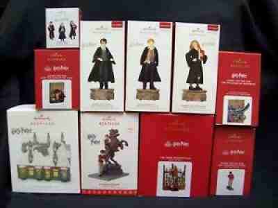 Hallmark Harry Potter set of 10 Christmas Ornaments.