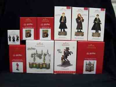 Hallmark Harry Potter set of 10 Christmas Ornaments.