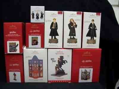 Hallmark Harry Potter set of 10 Christmas Ornaments.