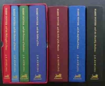 J K Rowling, Harry Potter Deluxe Edition TIDY Complete Set Half-Blood Prince etc