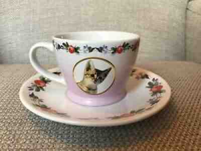 Harry Potter Delores Umbridge Tea Cup And Saucer Official Cat Rare