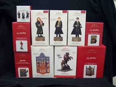 Hallmark Harry Potter set of 10 Christmas Ornaments.