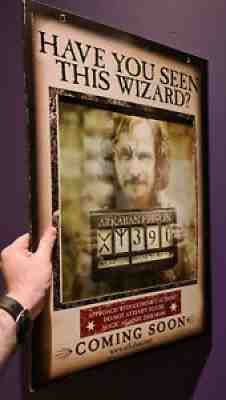 ULTRA RARE 2004 Sirius Black / Harry Potter lenticular movie poster (Azkaban)