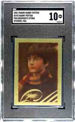 2001 Harry Potter SGC 10 POPULATION 1 Philosophers Stone 193 Sticker Foil Panini