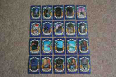 Set of 20 Harry Potter lenticular chocolate frog cards (complete first series)