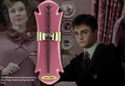RARE NEW Harry Potter DOLORES UMBRIDGE WAND Display Noble Collection NN7607 NIB