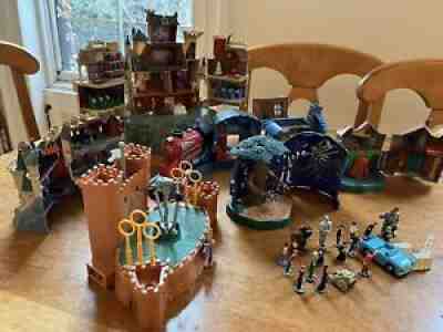 Harry Potter 2001 Mattel Playsets: Hogwarts, Hagrids Hut, Weasley Burrow, More!