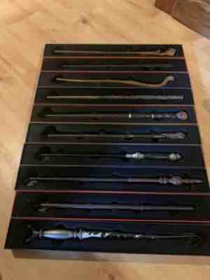 Harry Potter Noble Collection wand set with display