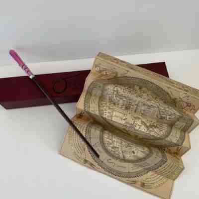 Universal Interactive Wand Harry Potter Reed 12 Ollivanders Map Box