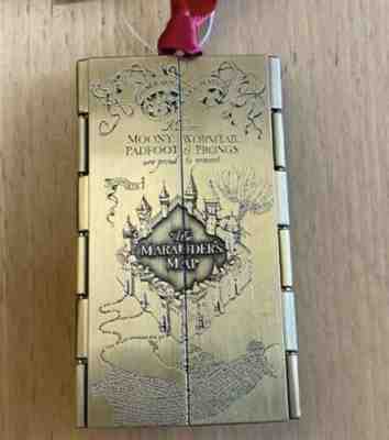 Rare Harry Potter New York Store PROMO LIGHT UP MARAUDERS MAP CHRISTMAS ORNAMENT