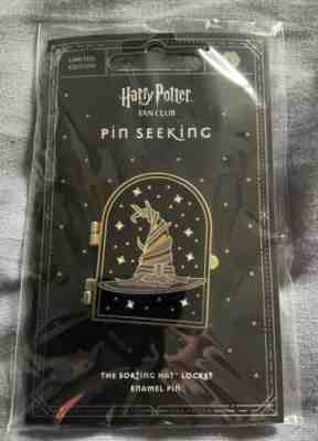 Harry Potter Fan Club Pin Seeking Sorting Hat Locket Enamel Pin Limited  Edition