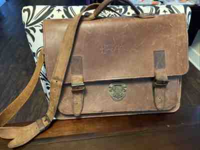 Harry Potter Ruitertassen brown satchel Messenger Bag Laptop Briefcase RARE