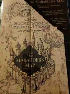 Marauder's Map with Appearing Footprints and Sound Effects