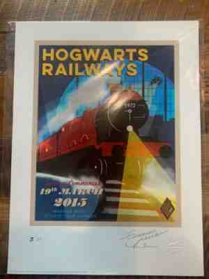 Harry Potter Mina Lima Print Hogwarts Railways - Warner Bros. Studio TourÂ 