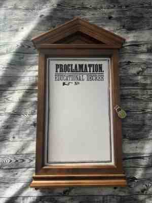 VERY RARE! Harry Potter Proclamation Board by The Noble Collection - Dry Erase