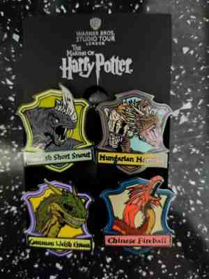 Tri Wizard Tournament Dragons Enamel pins From The Harry Potter Studio Tour