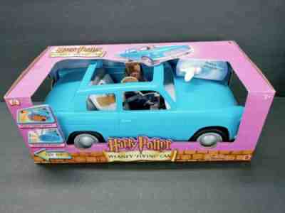 Vintage Harry Potter Weasley Flying Car New Ford Anglia Ron Hermione Owl Mattel