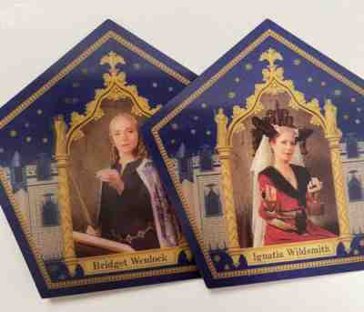 New Harry Potter chocolate frog card Bridget Wenlock & Ignita Wildsmith & Herpo