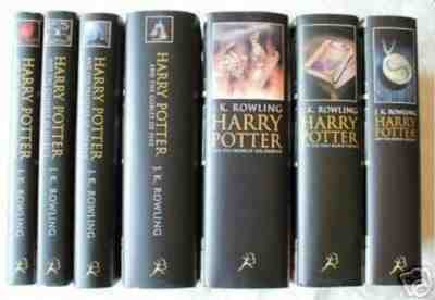 HARRY POTTER ALL 7 HARDBACK ADULT COVER FIRST EDITION. FIRST PRINT BOOKS.